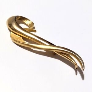 Vintage Gold Tone Classic Large Freeform Statement Brooch